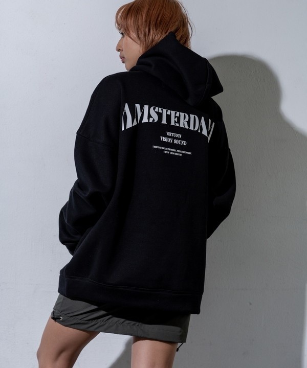 Brushed fleece hoodie